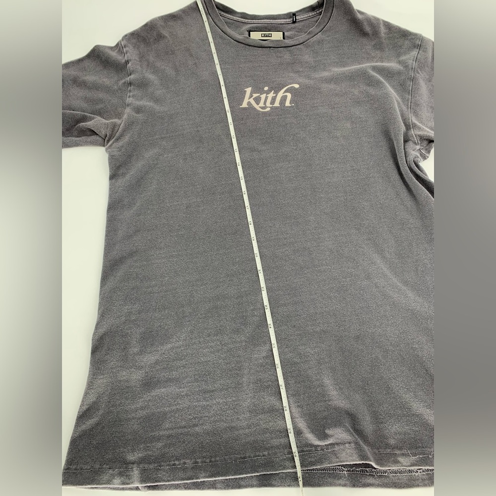 KITH Pigment Dyed Swash Logo Tee, Shark - Sz L - Picture 14 of 16